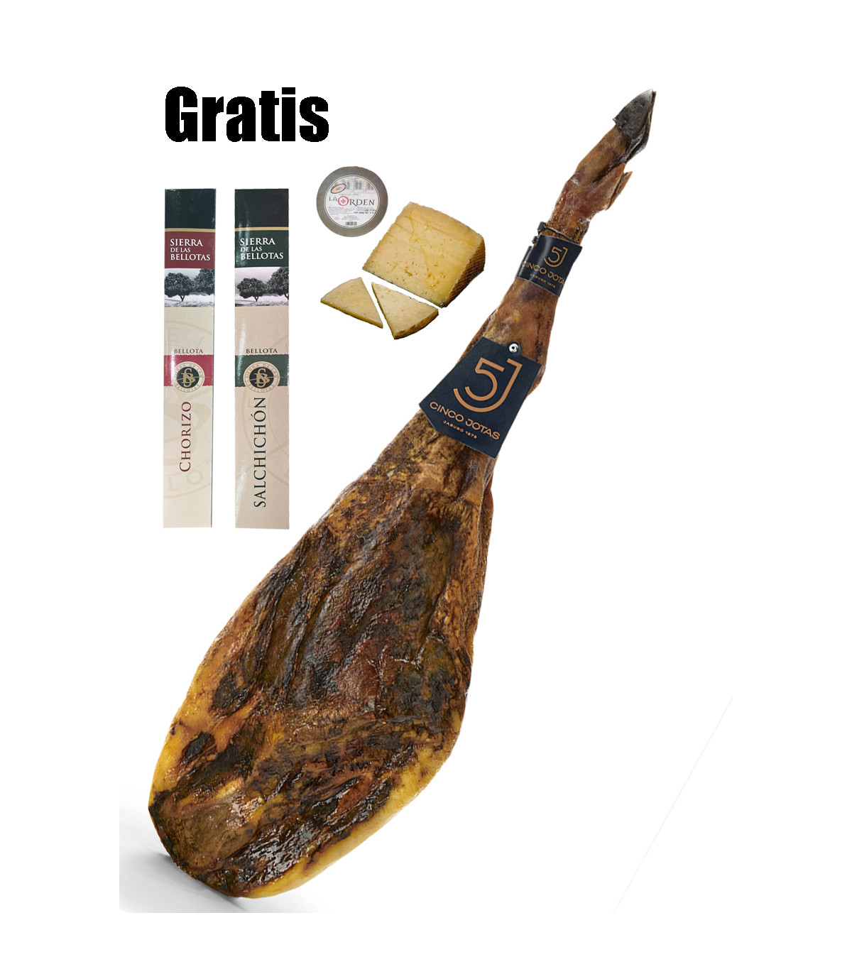 Jamón de bellota 100% ibérico 5 Jotas